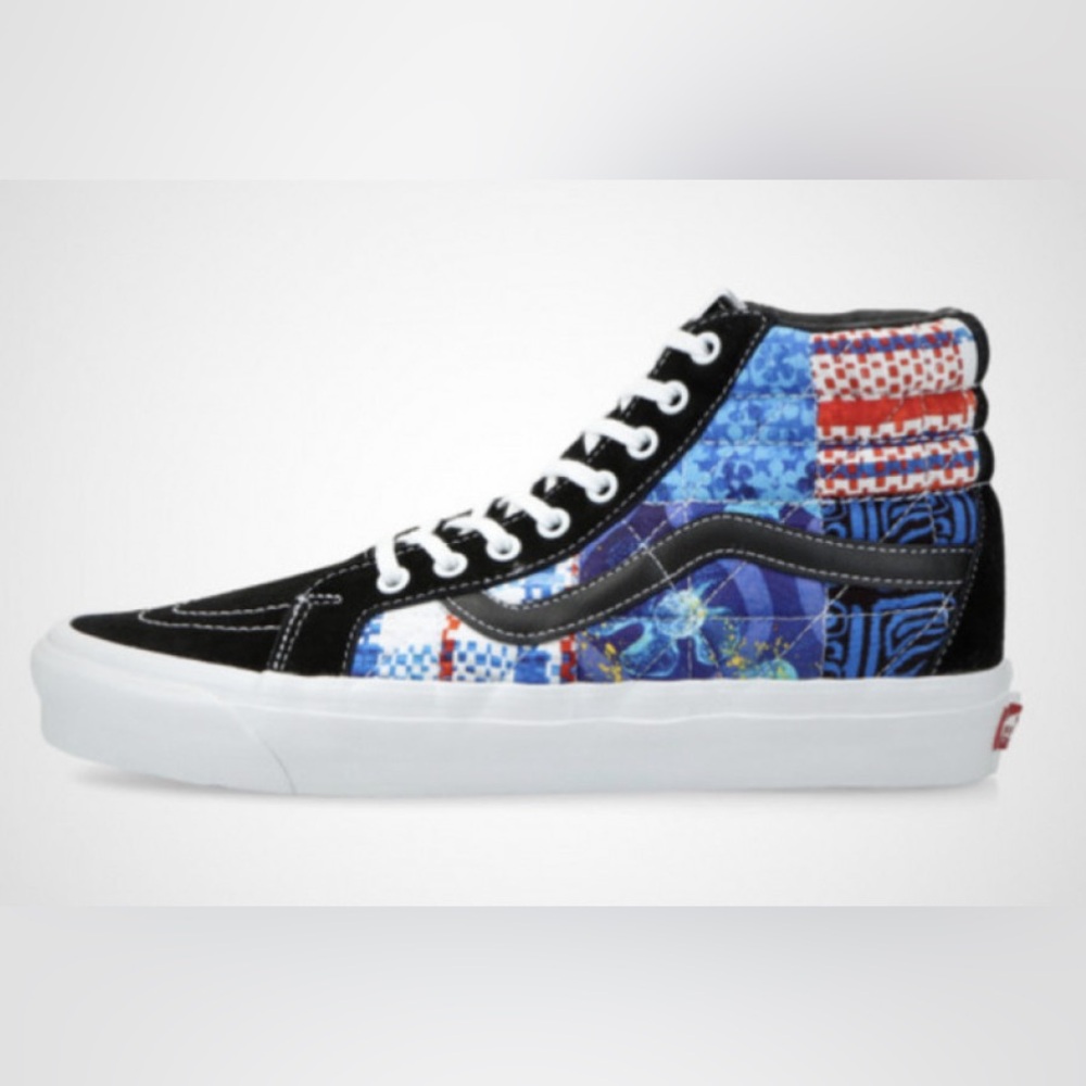 ✔️ 38 BNWT Vans x SpongeBob Sk8-Hi 38 Dx Pw Men's Shoes Blue-Black-White